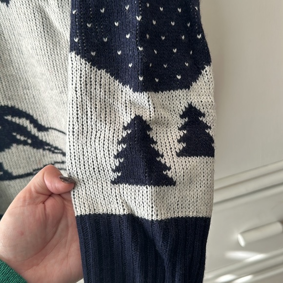 J*Crew - XXL - Crew Neck L/S Sweater with Winter Scene - Picture 4 of 6